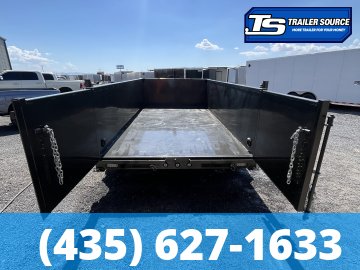 7x14 Maxx-D DTX Dump Trailer - 36" Sides - 17.5K GVWR - 7 Gauge Floor, Hydraulic Jack(s)