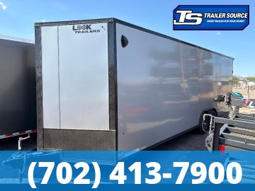 8.5x26 Look Element Elite Enclosed Car Hauler Trailer - 10K GVWR - .080 PolyCor, Alloy Wheels, Black Out Package, Finished Interior, Rear Spoiler w/ Load Lights, Rubber Coin Floor