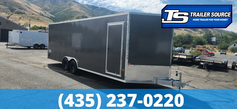 8.5x24 Alcom Aluminum EZ Hauler XLT Auto Trailer - 7'0" Interior - 10K GVWR - Dovetail