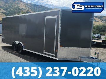 8.5x24 Alcom Aluminum EZ Hauler XLT Auto Trailer - 7'0" Interior - 10K GVWR - Dovetail