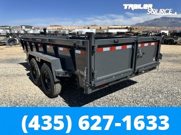 7x14 Lamar DT Telescopic 24" Sides 14K Dump Trailer