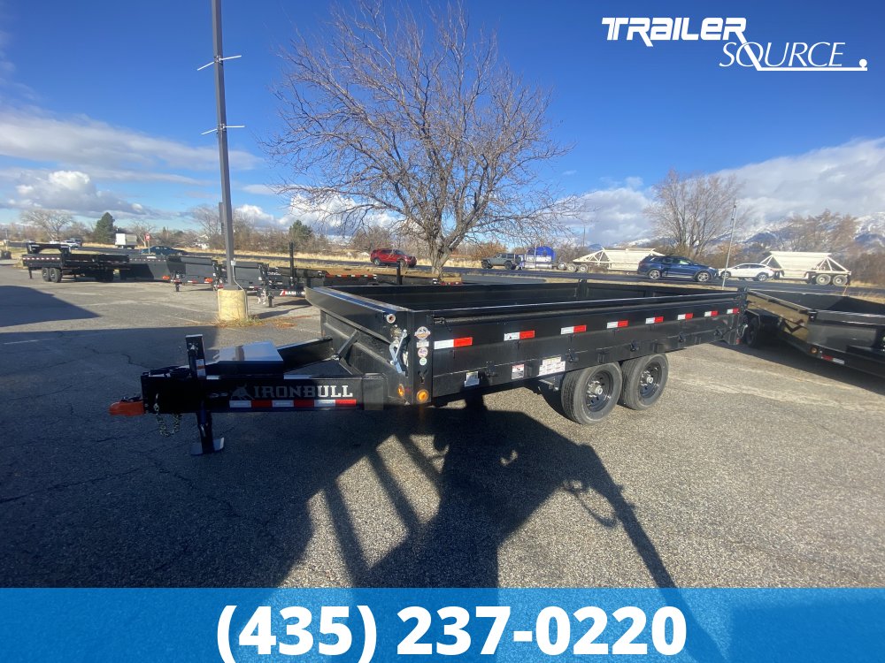 8.5x16 Iron Bull DDP 14K Dump Trailer