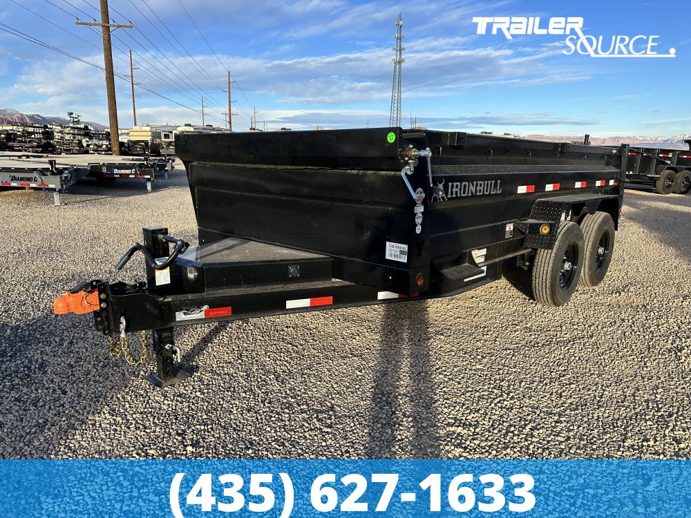 7x14 Iron Bull DWB 24" Sides 14K Dump Trailer