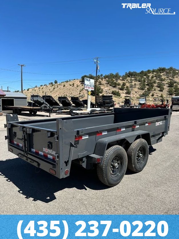 7x14 Norstar Iron Bull DCB 20" Sides 14K Dump Trailer