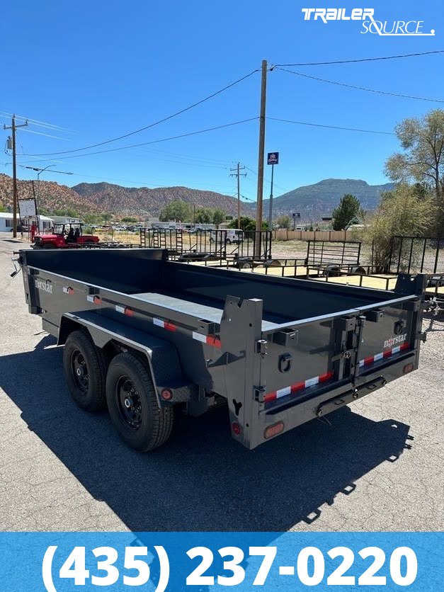 7x14 Norstar Iron Bull DCB 20" Sides 14K Dump Trailer