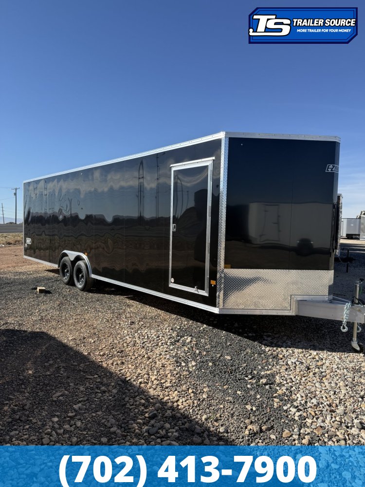 8.5x28 Alcom Aluminum EZ Hauler XLT Trailer - 7'0" Interior - 10K GVWR - Ultimate Escape Door