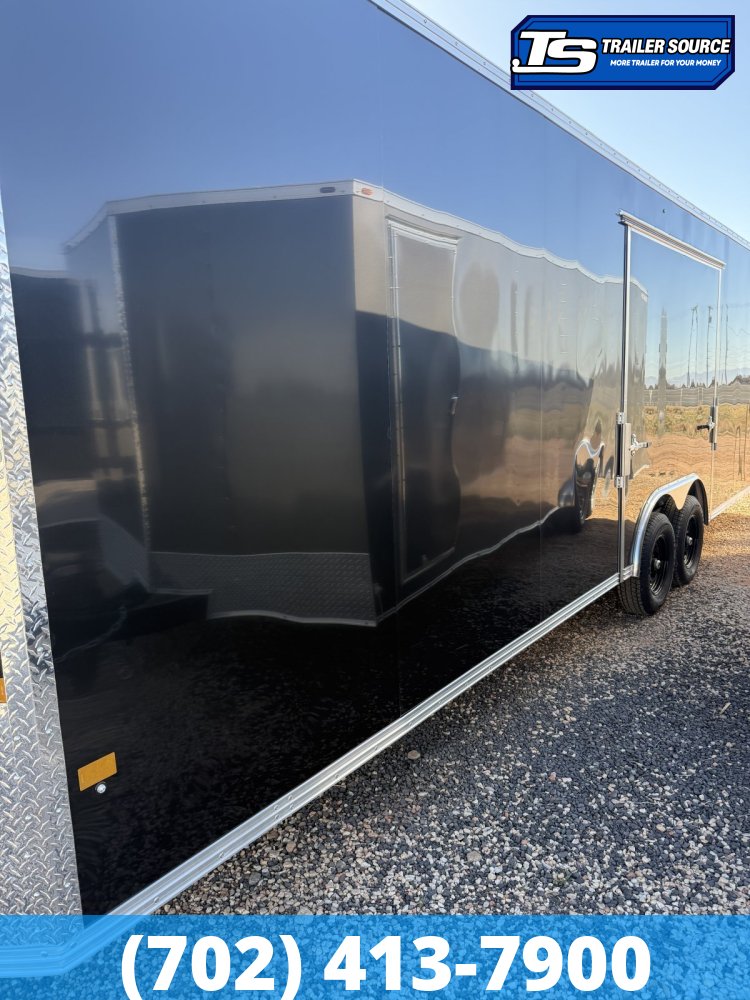 8.5x28 Alcom Aluminum EZ Hauler XLT Trailer - 7'0" Interior - 10K GVWR - Ultimate Escape Door