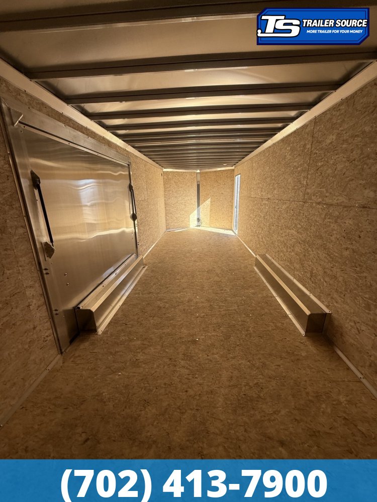 8.5x28 Alcom Aluminum EZ Hauler XLT Trailer - 7'0" Interior - 10K GVWR - Ultimate Escape Door