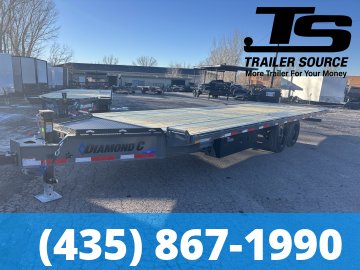 8.5x24 Diamond C DET 208 Deckover Tilt Trailer -  18K GVWR -