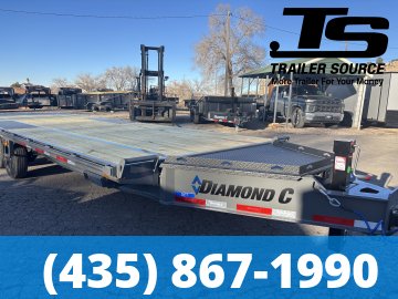 8.5x24 Diamond C DET 208 Deckover Tilt Trailer -  18K GVWR -