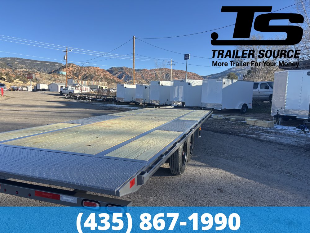 8.5x24 Diamond C DET 208 Deckover Tilt Trailer -  18K GVWR -