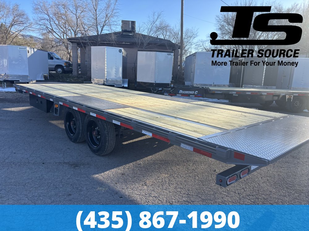 8.5x24 Diamond C DET 208 Deckover Tilt Trailer -  18K GVWR -