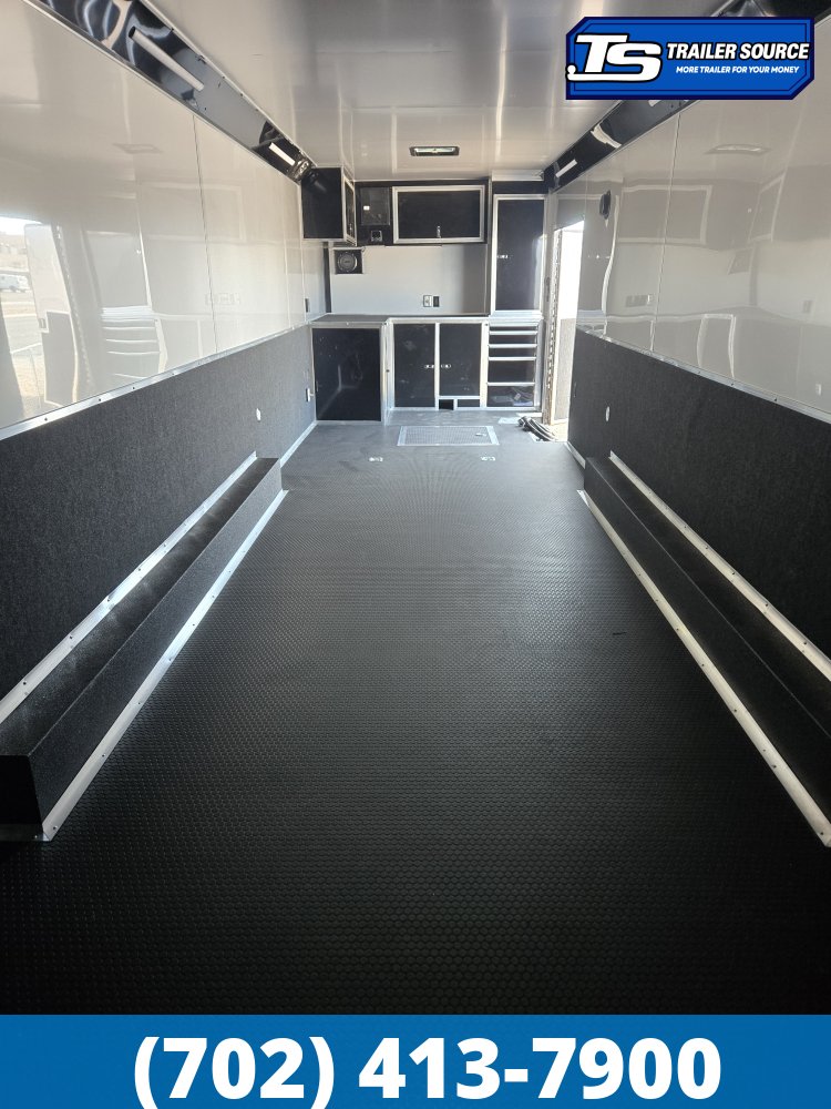 8.5x32 Haulmark Edge Turbo Pkg Premium Enclosed Race Car Hauler Trailer - 7'10" Interior - 18K GVWR - Black Out Package