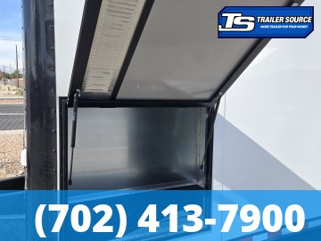 8.5x32 Haulmark Edge Turbo Pkg Premium Enclosed Race Car Hauler Trailer - 7'10" Interior - 18K GVWR - Black Out Package