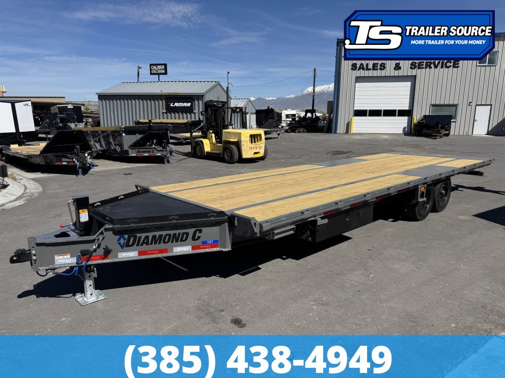 8.5x26 Diamond C DET 207 Deckover Tilt Trailer - 15.5K GVWR -