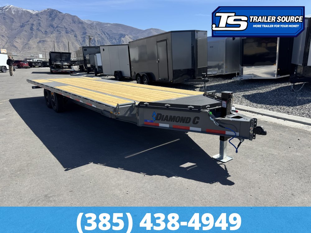 8.5x26 Diamond C DET 207 Deckover Tilt Trailer - 15.5K GVWR -