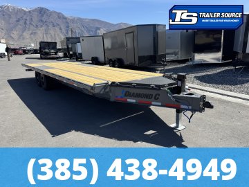 8.5x26 Diamond C DET 207 Deckover Tilt Trailer - 15.5K GVWR -