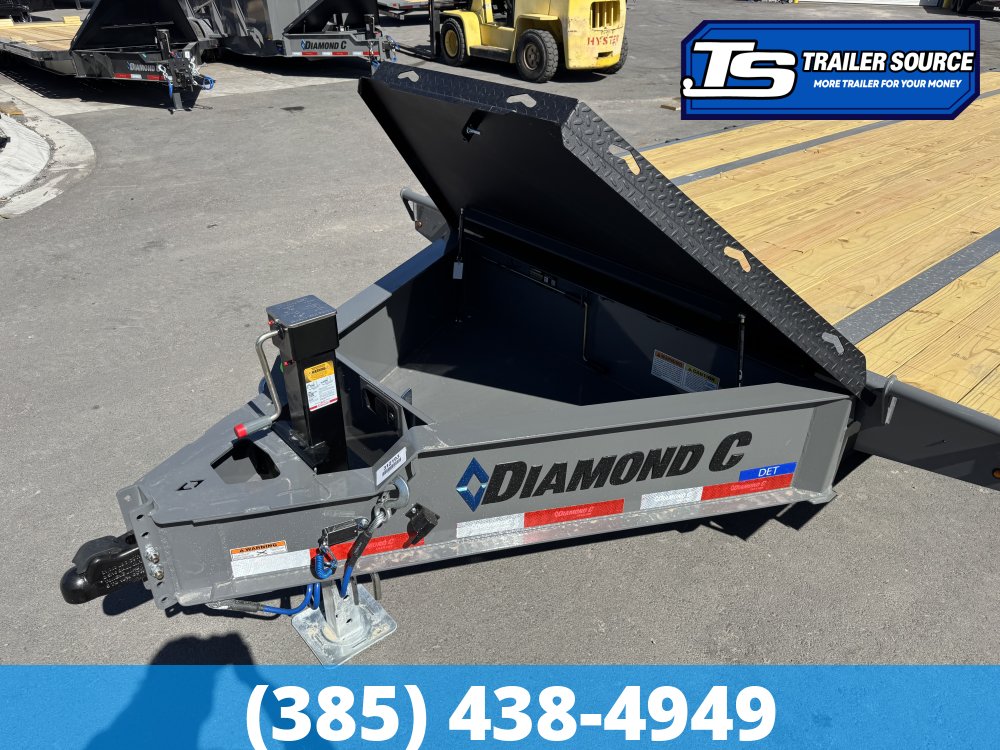 8.5x26 Diamond C DET 207 Deckover Tilt Trailer - 15.5K GVWR -