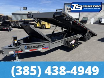8.5x26 Diamond C DET 207 Deckover Tilt Trailer - 15.5K GVWR -