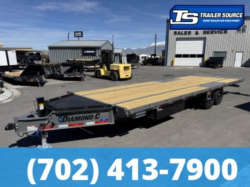 8.5x26 Diamond C DET 207 Deckover Tilt Trailer - 15.5K GVWR -