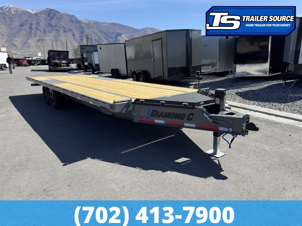 8.5x26 Diamond C DET 207 Deckover Tilt Trailer - 15.5K GVWR -