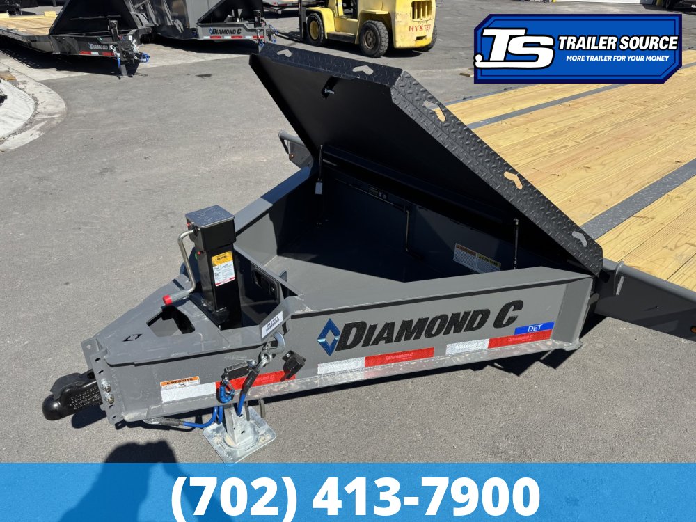 8.5x26 Diamond C DET 207 Deckover Tilt Trailer - 15.5K GVWR -