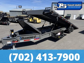 8.5x26 Diamond C DET 207 Deckover Tilt Trailer - 15.5K GVWR -