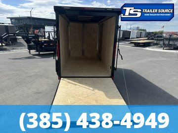 6x12 Look ST DLX Enclosed Cargo Trailer - 6'6" Interior - 3.5K GVWR - .080 PolyCor, Black Out Package, Rear Spoiler w/ Load Lights