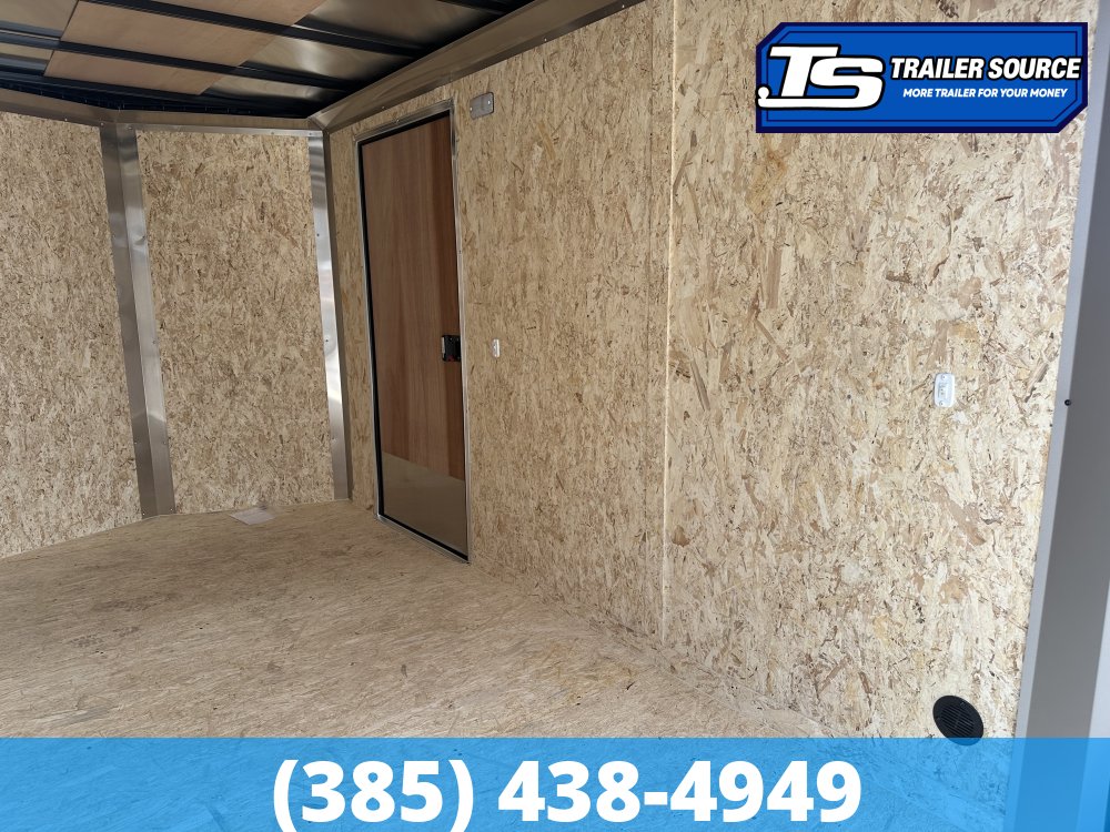 6x12 Look ST DLX Enclosed Cargo Trailer - 6'6" Interior - 3.5K GVWR - .080 PolyCor, Black Out Package, Rear Spoiler w/ Load Lights