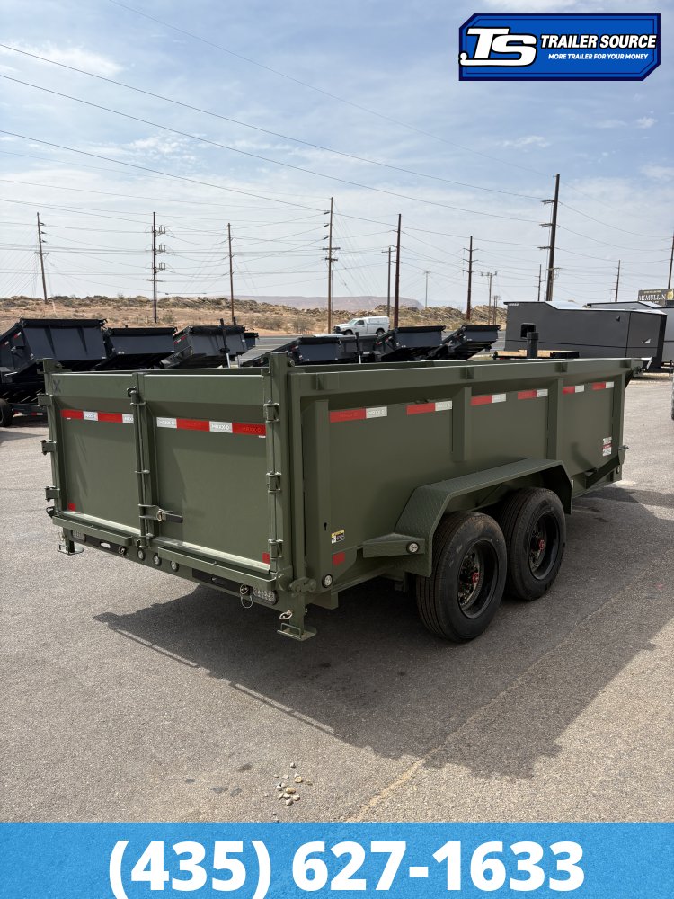 7x14 Maxx-D DTX Dump Trailer - 36" Sides - 17.5K GVWR - 7 Gauge Floor