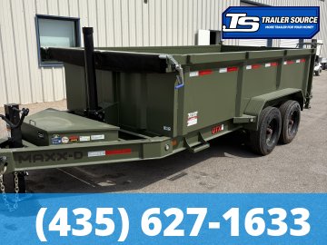 7x14 Maxx-D DTX Dump Trailer - 36" Sides - 17.5K GVWR - 7 Gauge Floor