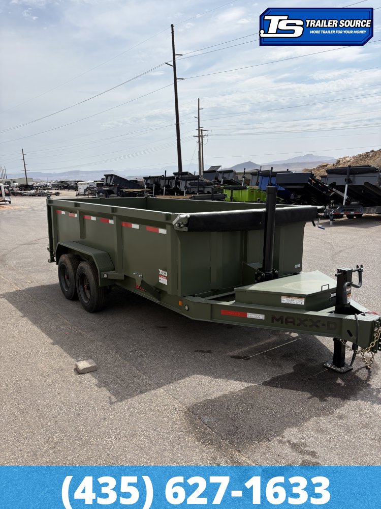 7x14 Maxx-D DTX Dump Trailer - 36" Sides - 17.5K GVWR - 7 Gauge Floor