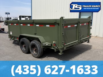 7x14 Maxx-D DTX Dump Trailer - 36" Sides - 17.5K GVWR - 7 Gauge Floor