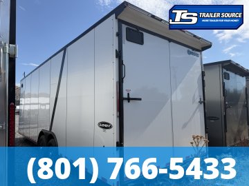 8.5x24 Look Element Elite Enclosed Car Hauler Trailer - 10K GVWR - .080 PolyCor, Alloy Wheels, Black Out Package, Finished Interior, Rear Spoiler w/ Load Lights, Rubber Coin Floor