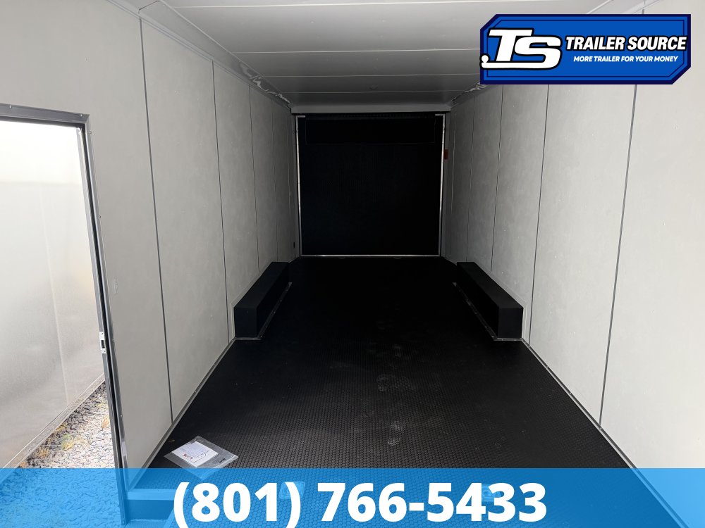 8.5x24 Look Element Elite Enclosed Car Hauler Trailer - 10K GVWR - .080 PolyCor, Alloy Wheels, Black Out Package, Finished Interior, Rear Spoiler w/ Load Lights, Rubber Coin Floor