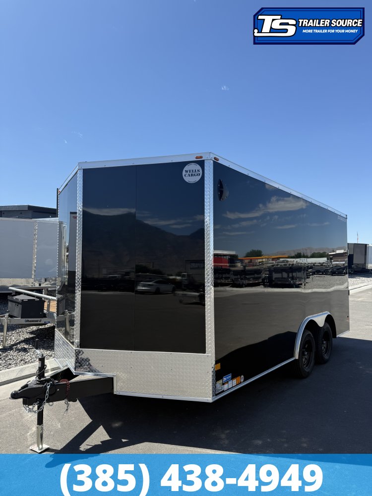 8.5x16 Wells Cargo Fast Trac Deluxe Enclosed Cargo Trailer - 7'0" Interior - 7K GVWR - .080 PolyCor