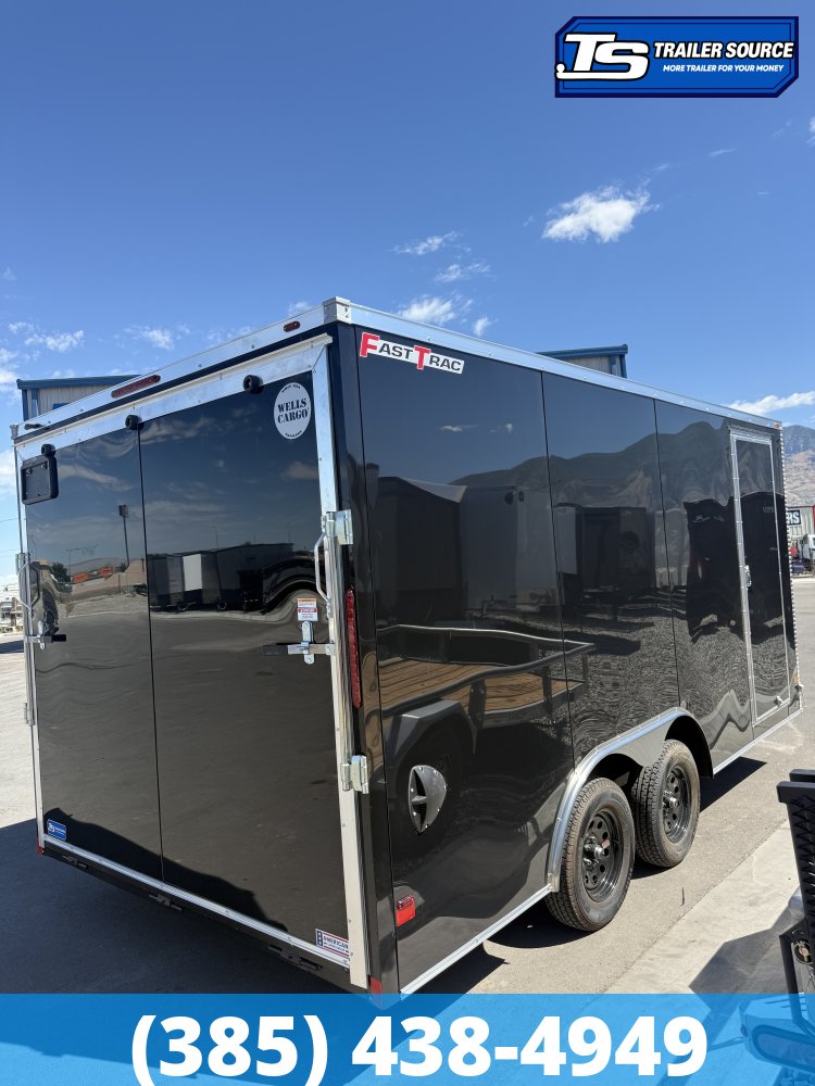 8.5x16 Wells Cargo Fast Trac Deluxe Enclosed Cargo Trailer - 7'0" Interior - 7K GVWR - .080 PolyCor