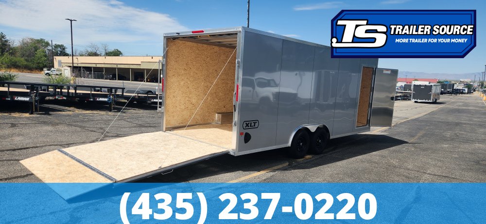 8.5x20 Alcom Aluminum EZ Hauler XLT Auto Trailer - 7'0" Interior - 10K GVWR -