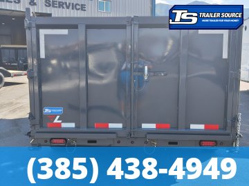 7x16 Lamar DT Dump Trailer - 48" Sides - 14K GVWR - Stabilizer Jacks, Telescopic