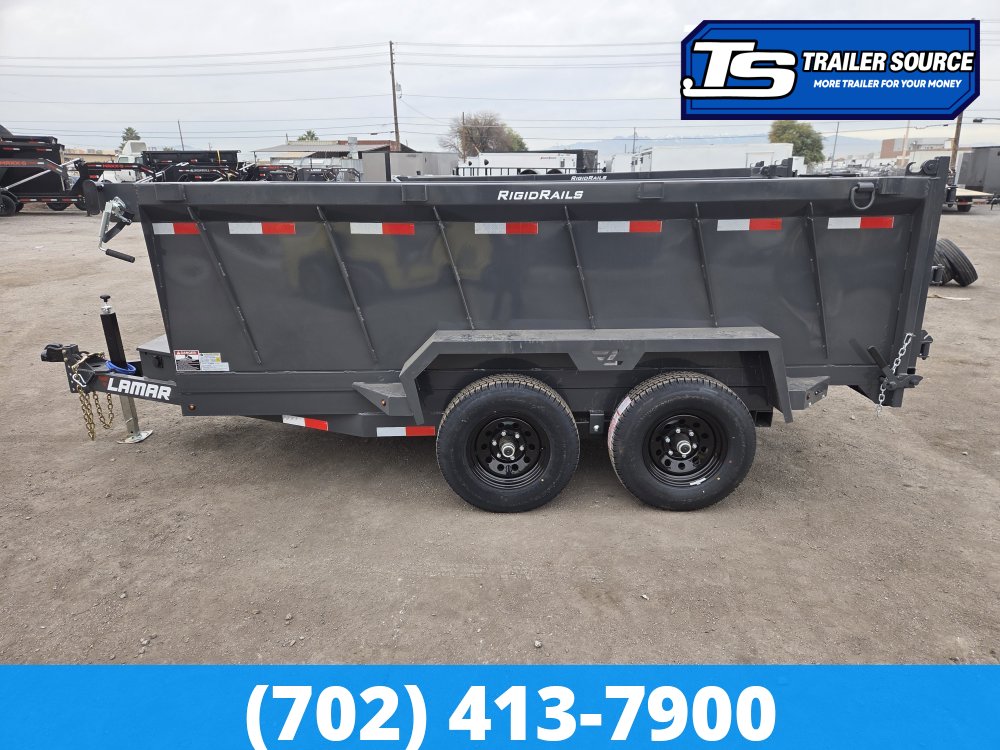 6.5x12 Lamar DM Dump Trailer - 36" Sides - 10K GVWR -