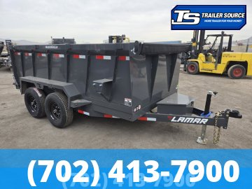 6.5x12 Lamar DM Dump Trailer - 36" Sides - 10K GVWR -
