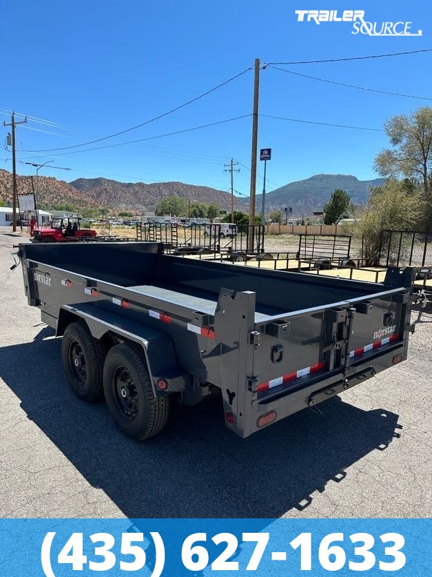 7x14 Norstar Iron Bull DCB 20" Sides 15K Dump Trailer