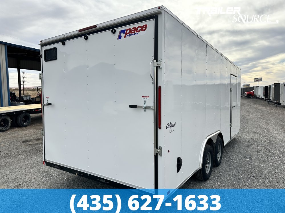 8.5x20 Pace American Outback DLX 7'0" Interior 10K Tandem Axle Enclosed Cargo