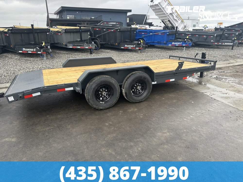 7x18 Lamar H6 Equipment Hauler 18' 14K Bumper