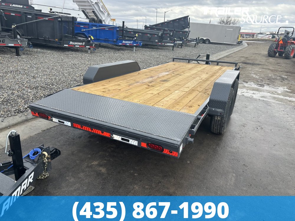 7x18 Lamar H6 Equipment Hauler 18' 14K Bumper