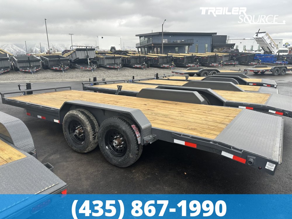 7x18 Lamar H6 Equipment Hauler 18' 14K Bumper