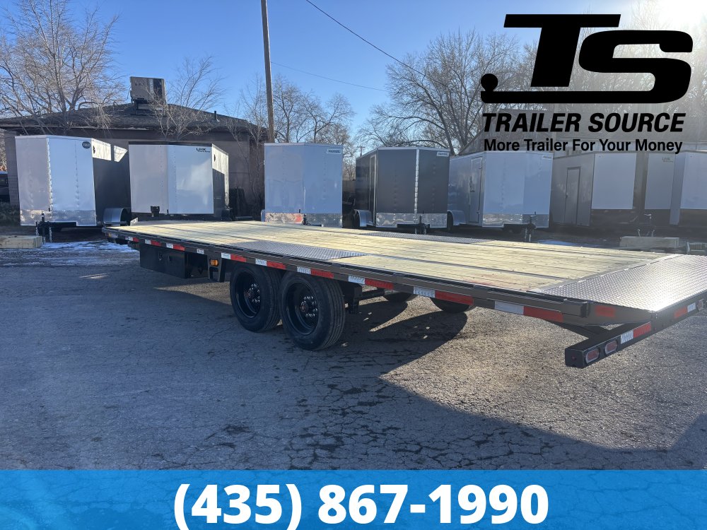 8.5x24 Diamond C DET 208 Deckover Tilt Trailer -  18K GVWR -