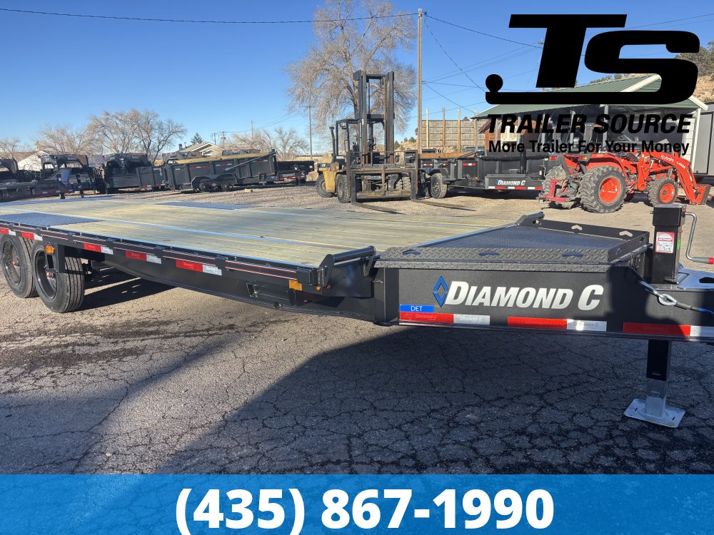8.5x24 Diamond C DET 208 Deckover Tilt Trailer -  18K GVWR -
