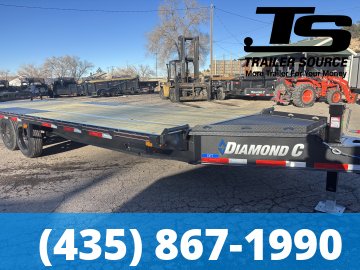 8.5x24 Diamond C DET 208 Deckover Tilt Trailer -  18K GVWR -