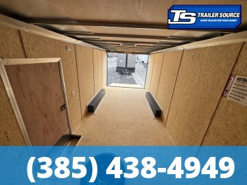 8.5x20 Pace American Outback Deluxe Enclosed Cargo Trailer - 7'0" Interior - 7K GVWR - .080 PolyCor, Alloy Wheels, Barlock on Door, Roof Vent